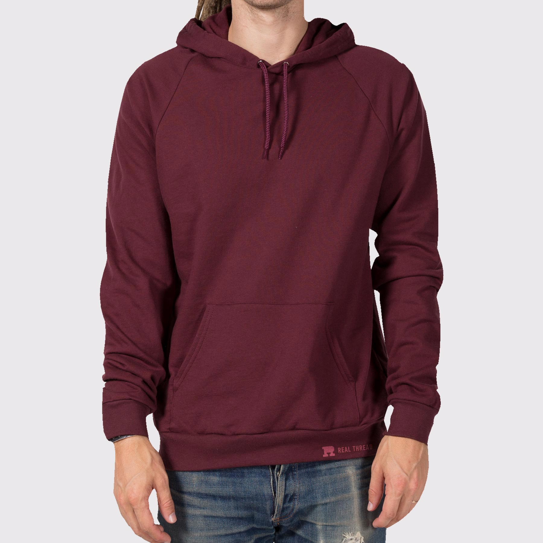 American Apparel 5495 Hoodie Template Modeled