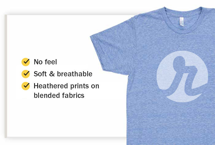 blue shirt with real thread logo